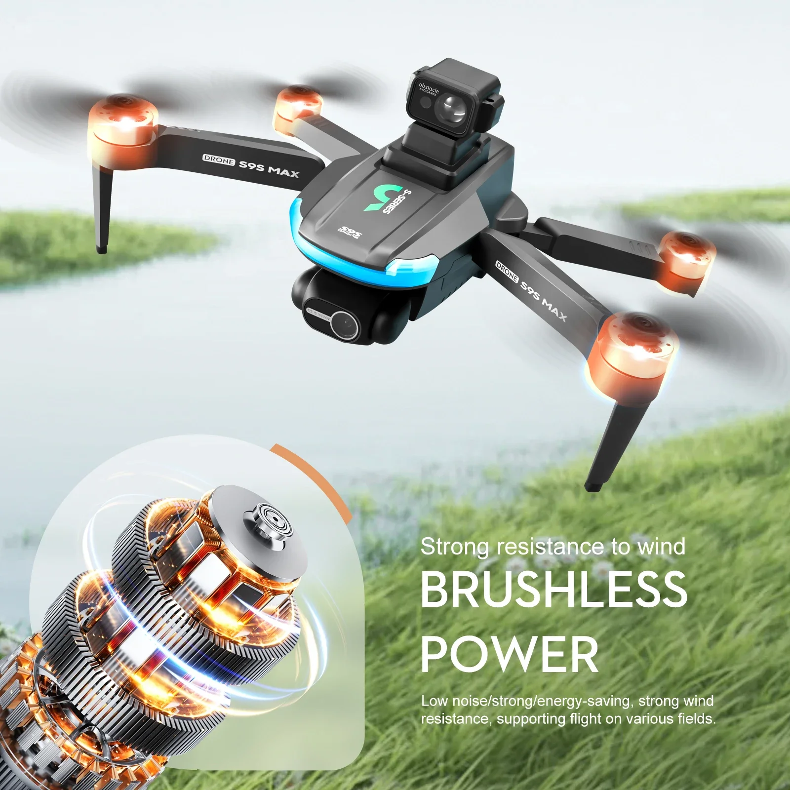 НОВЫЙ S9S MAX MINI Drone 4K 2- – обзор и цена Drone Camera Lens
