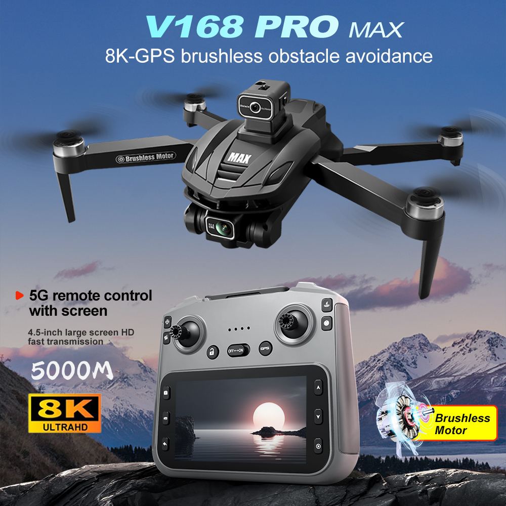V168 PRO Max GPS Дрон 8K Профе – обзор и цена Drone Camera Professional