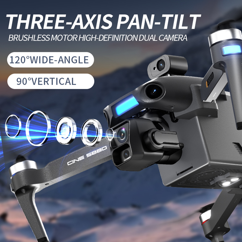 Новый дрон 2026 года с двумя 8 – обзор и цена Drone Camera Lens